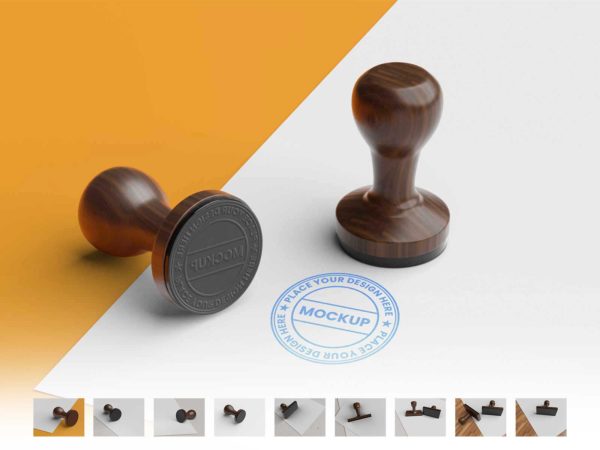 Free Rubber Stamp Mockups: Add an Authentic Touch to Your Branding!