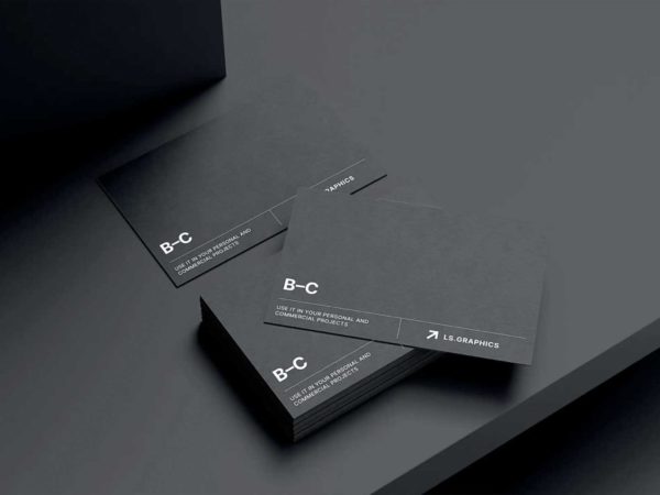 Realistic Business Card Free Mockup