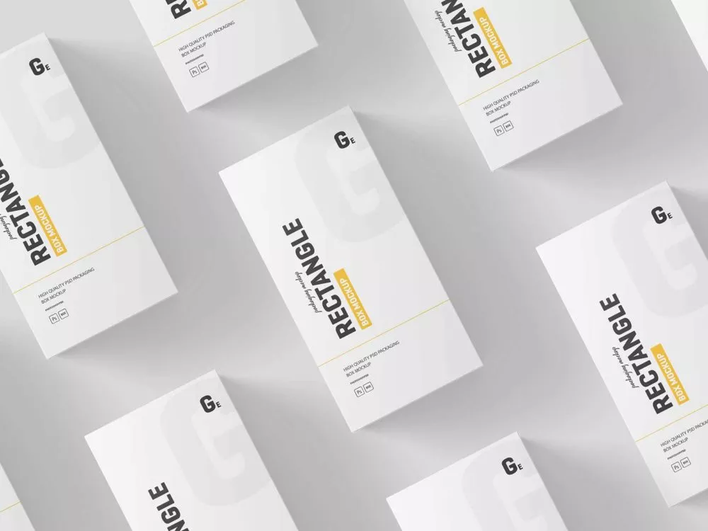 Rectangle Box Free Mockups: Elevate Your Packaging Design