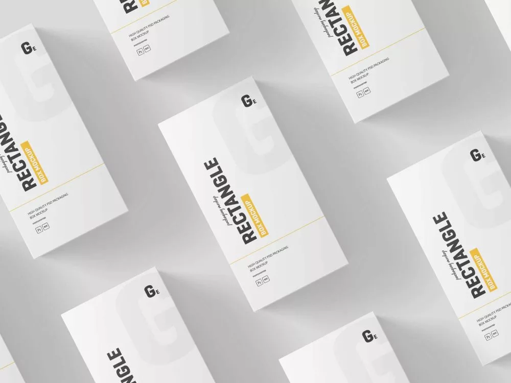 Rectangle Box Free Mockups: Elevate Your Packaging Design