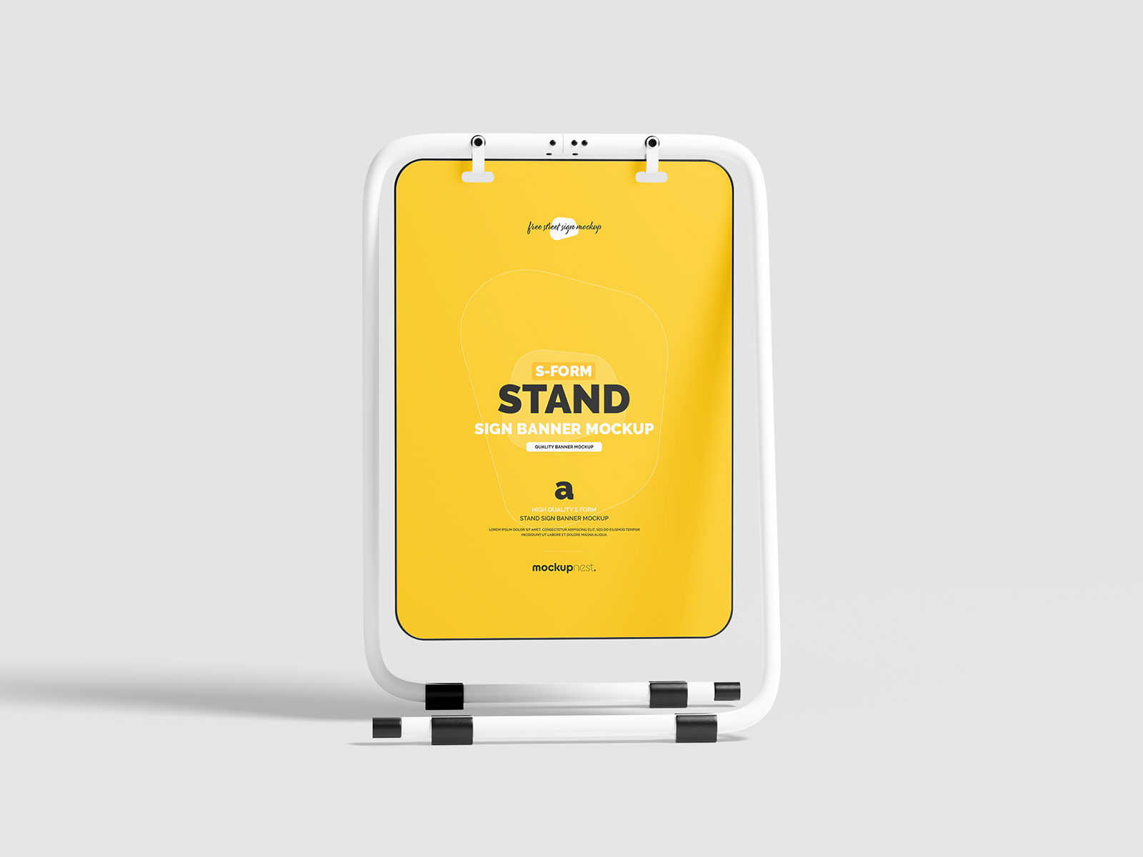 S-Form Banner Stand Free Mockups