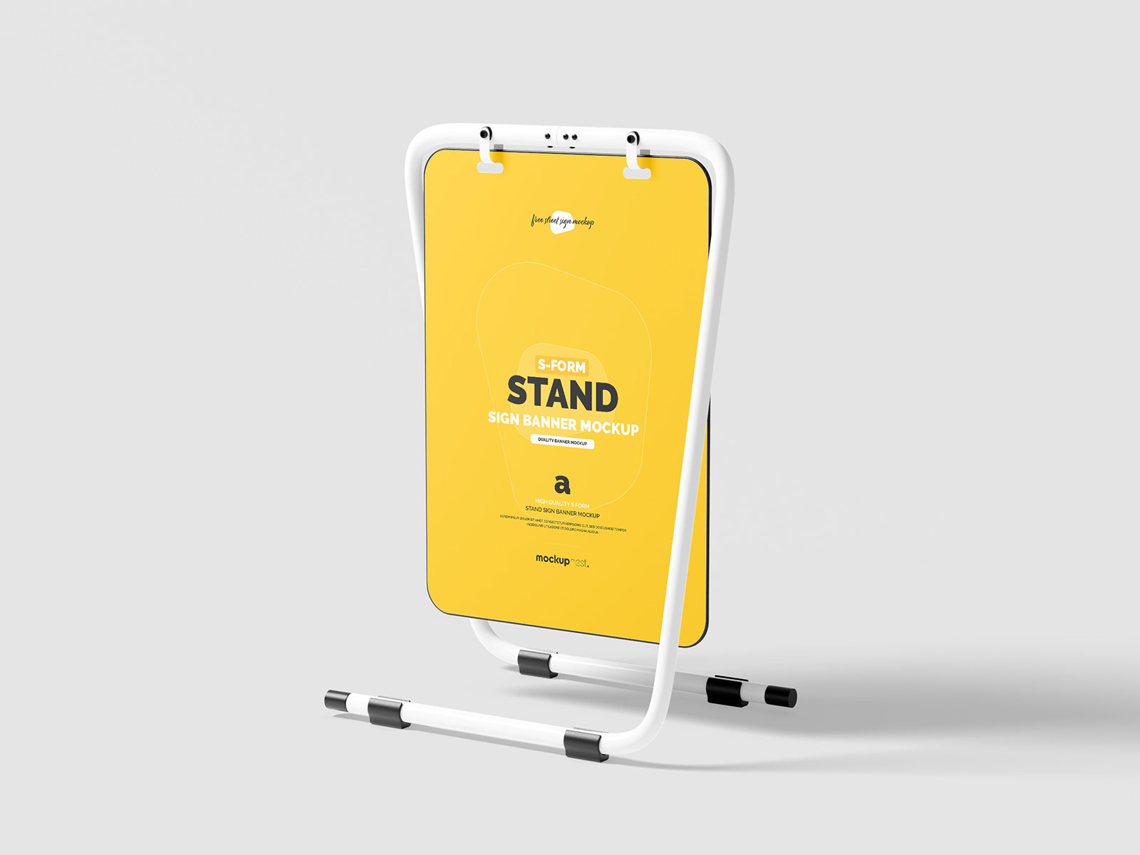 S-Form Banner Stand Free Mockups