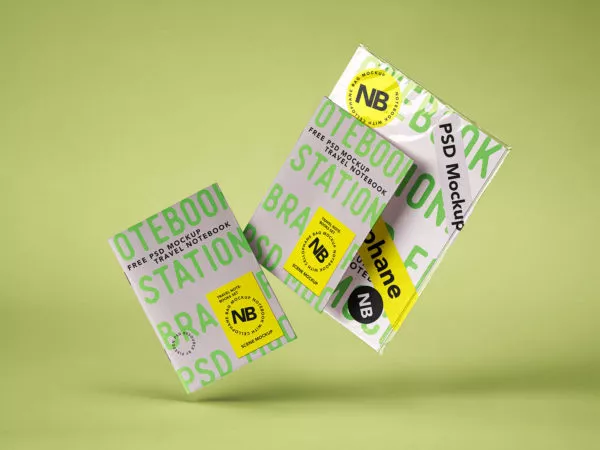 Stationary Notebook Mockup Set