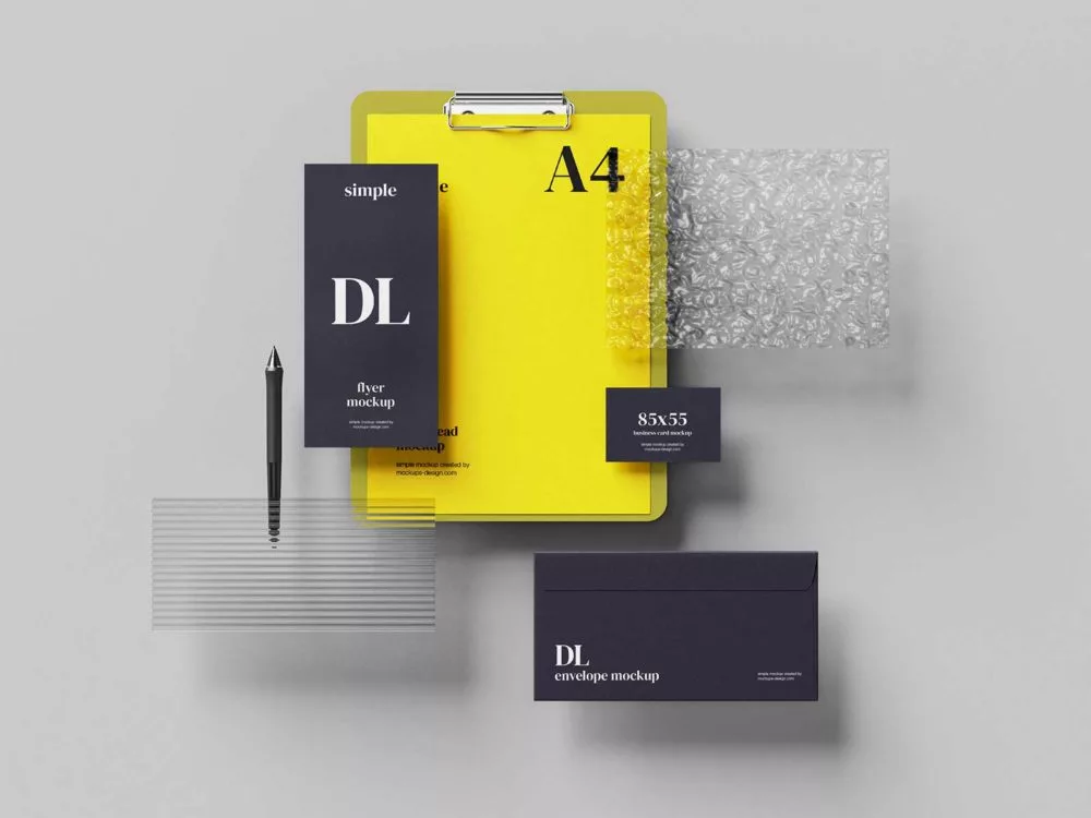 Stationery Mockup Free Set