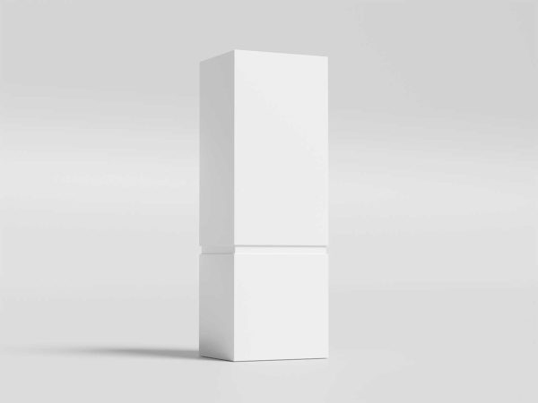 Tall Box Free Packaging Mockup (Photoshop 3D)
