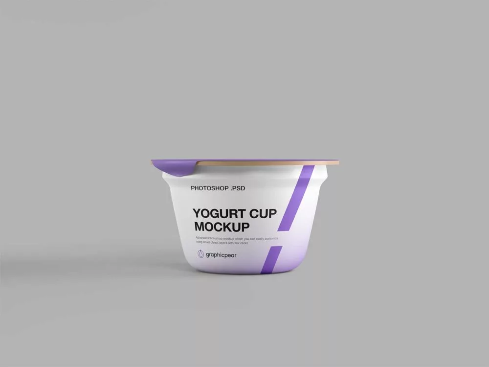Yogurt Plastic Cup Mockup: A Delectable Presentation