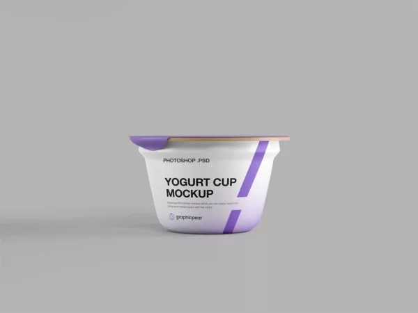 Yogurt Plastic Cup Mockup: A Delectable Presentation
