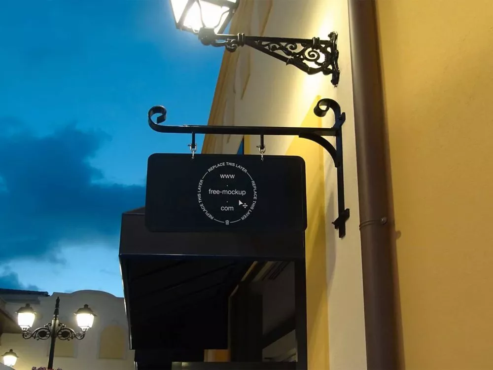 5 Sign & Facade Logo Free Mockups