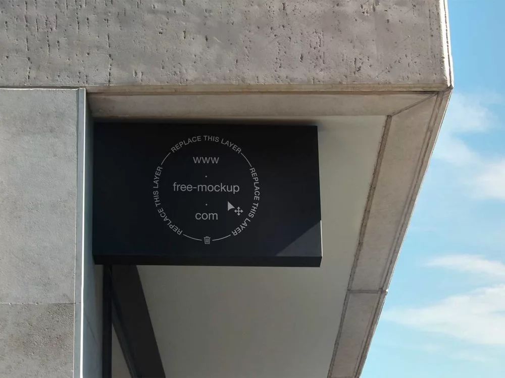 5 Sign & Facade Logo Free Mockups