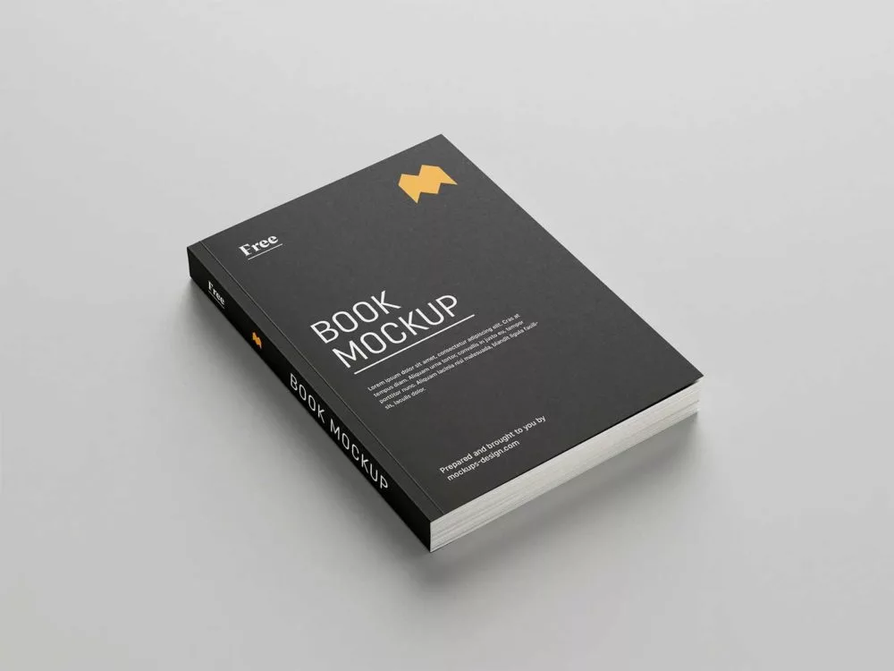 8 Free Softcover Book Mockups PSD