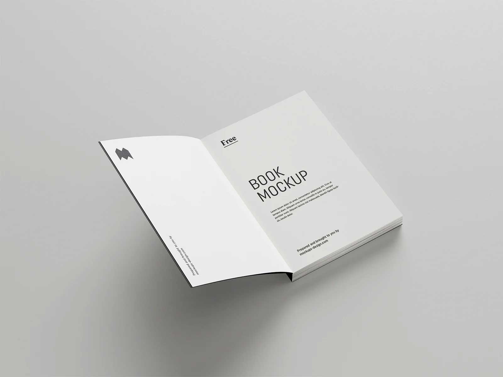 8 Free Softcover Book Mockups PSD