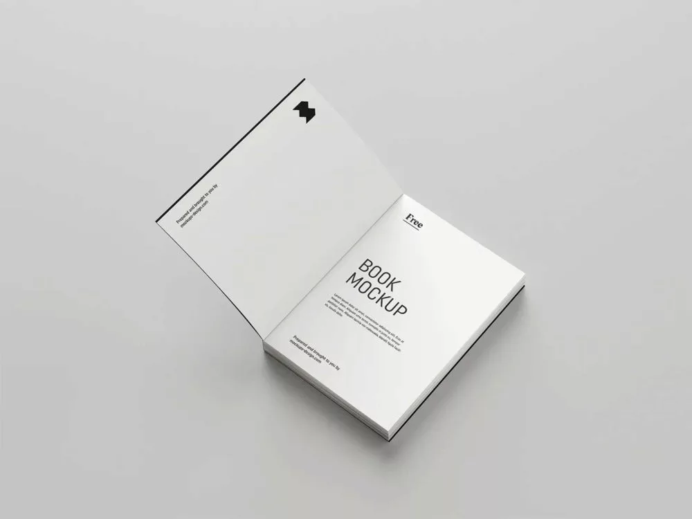 8 Free Softcover Book Mockups PSD