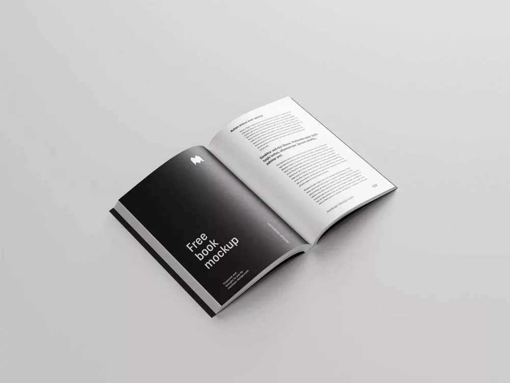 8 Free Softcover Book Mockups PSD