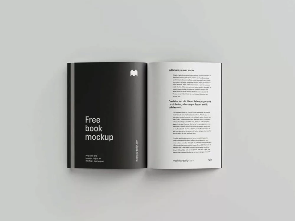 8 Free Softcover Book Mockups PSD
