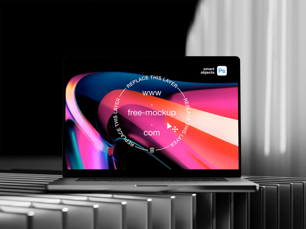 Apple Laptop Mockup Free PSD