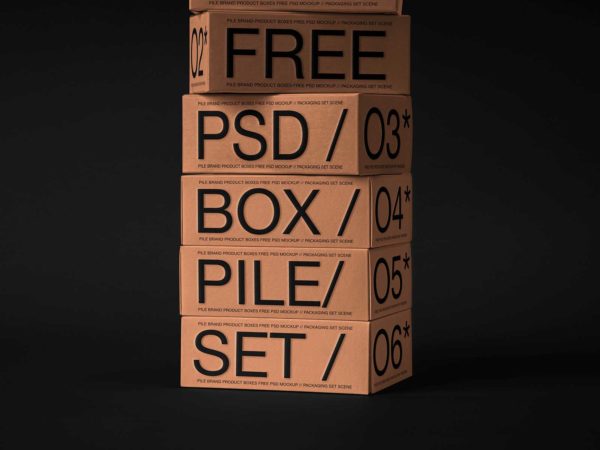 Branding Product Box Mockup Free PSD