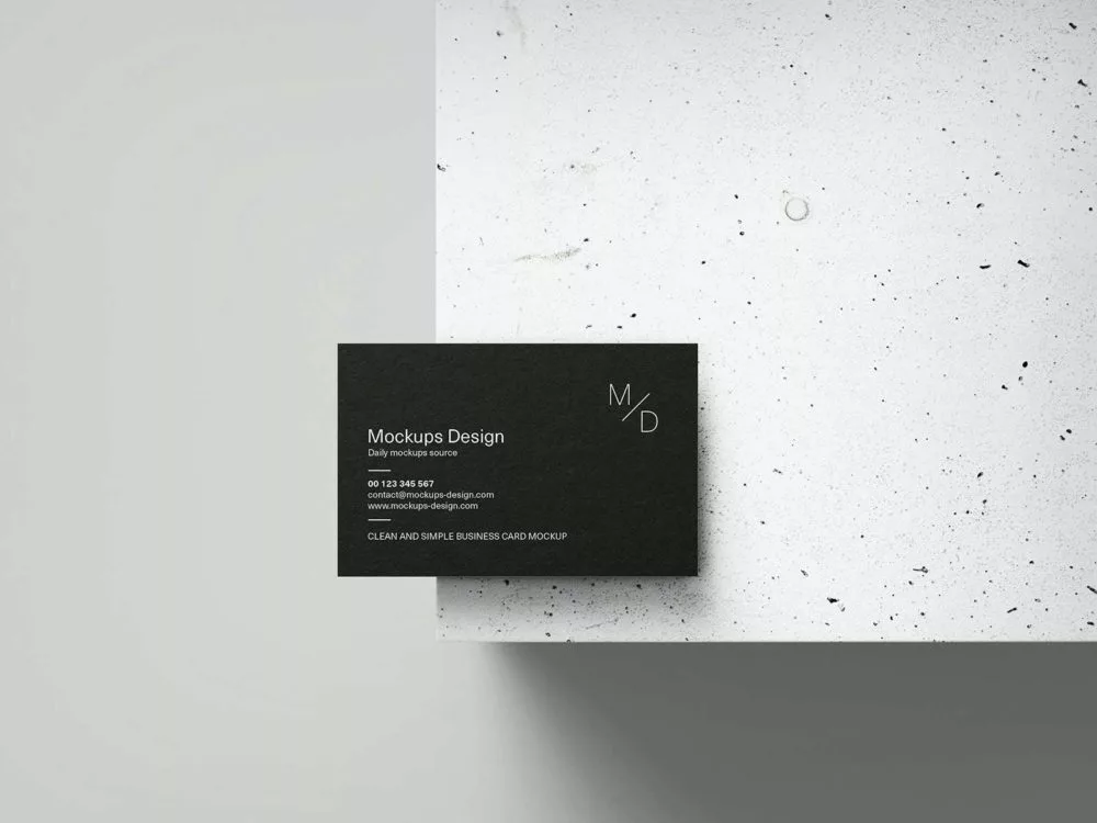 Business Card & Concrete Free Mockups