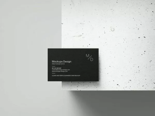 Business Card & Concrete Free Mockups
