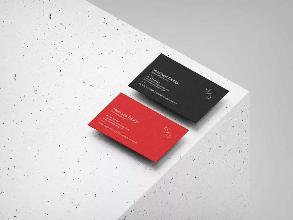 Business Card & Concrete Free Mockups