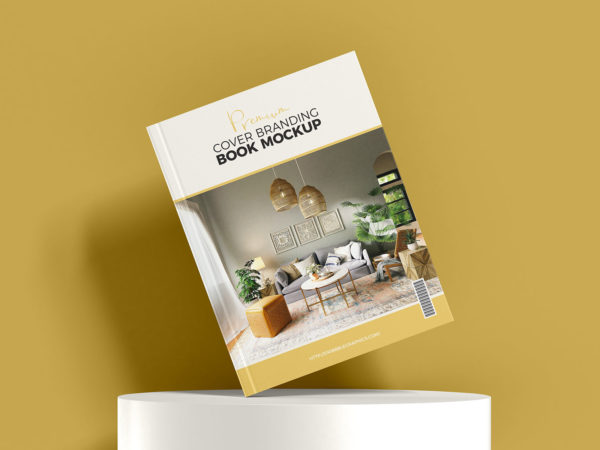 Cover Book Free Mockup in PSD