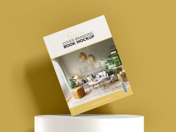 Cover Book Free Mockup in PSD