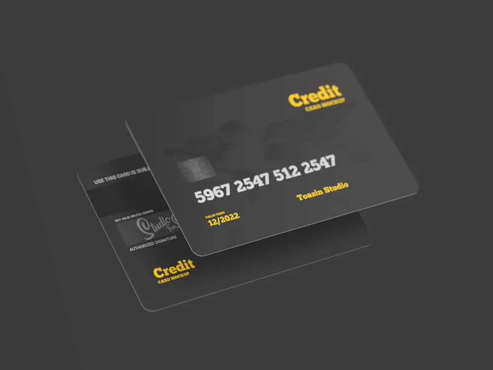 Credit Card Free Mockups