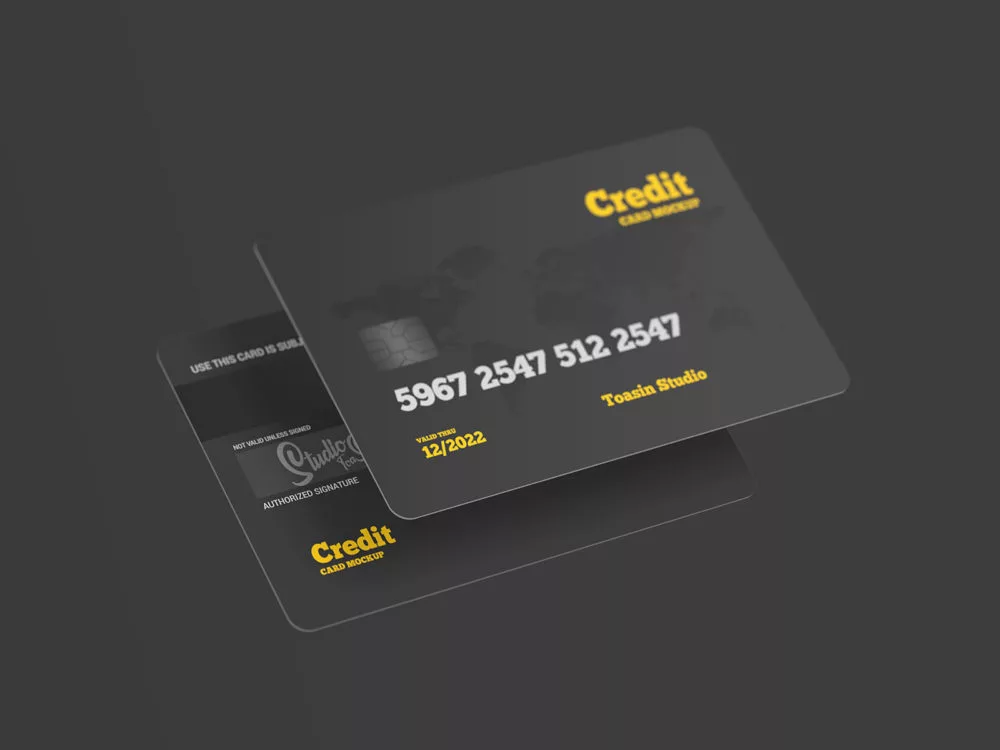 Credit Card Free Mockups