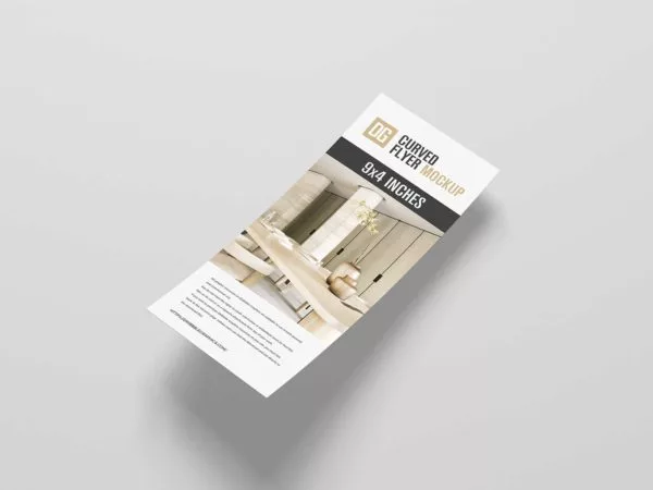 Curved Flyer Mockup