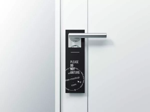 Door Hanger Mockup Free PSD