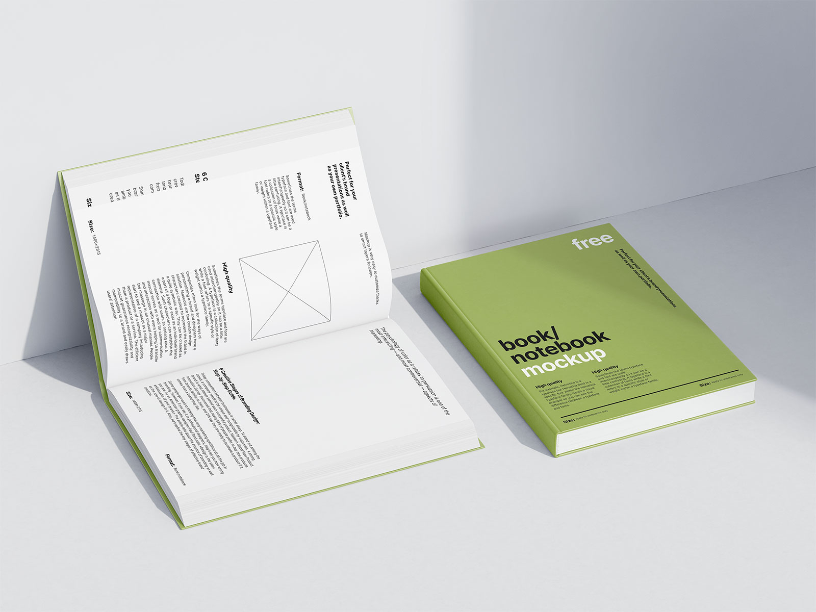 Free Open & Closed Book Mockups