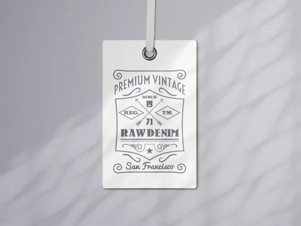 Free Apparel Tag Logo Mockup