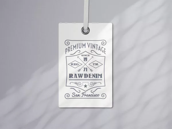 Apparel Tag Logo Mockup