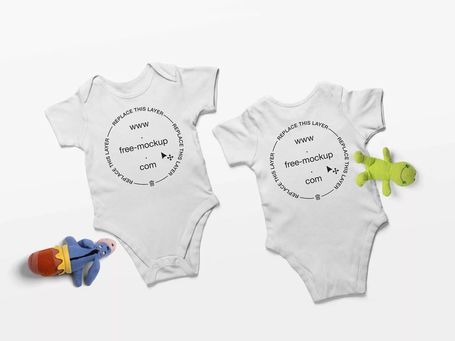 Free Baby Onesie Mockup | The Free Mockup