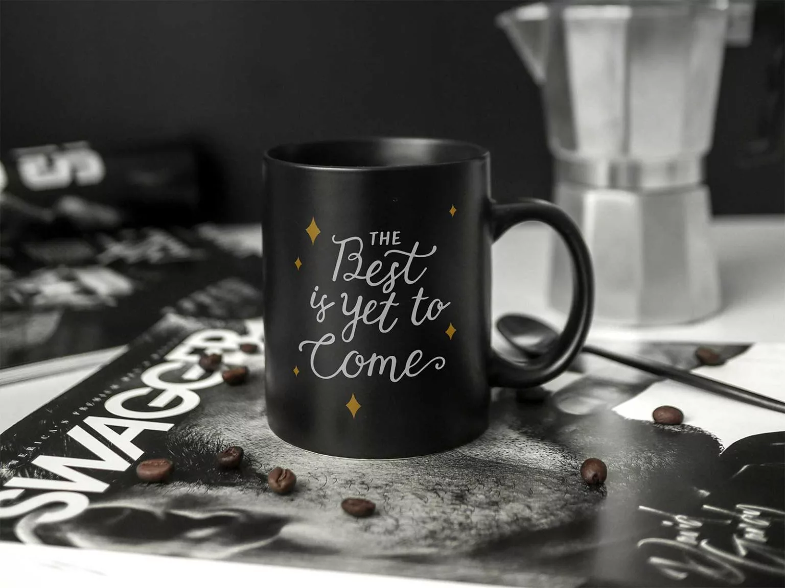 Free Black Mug Mockup PSD | The Free Mockup