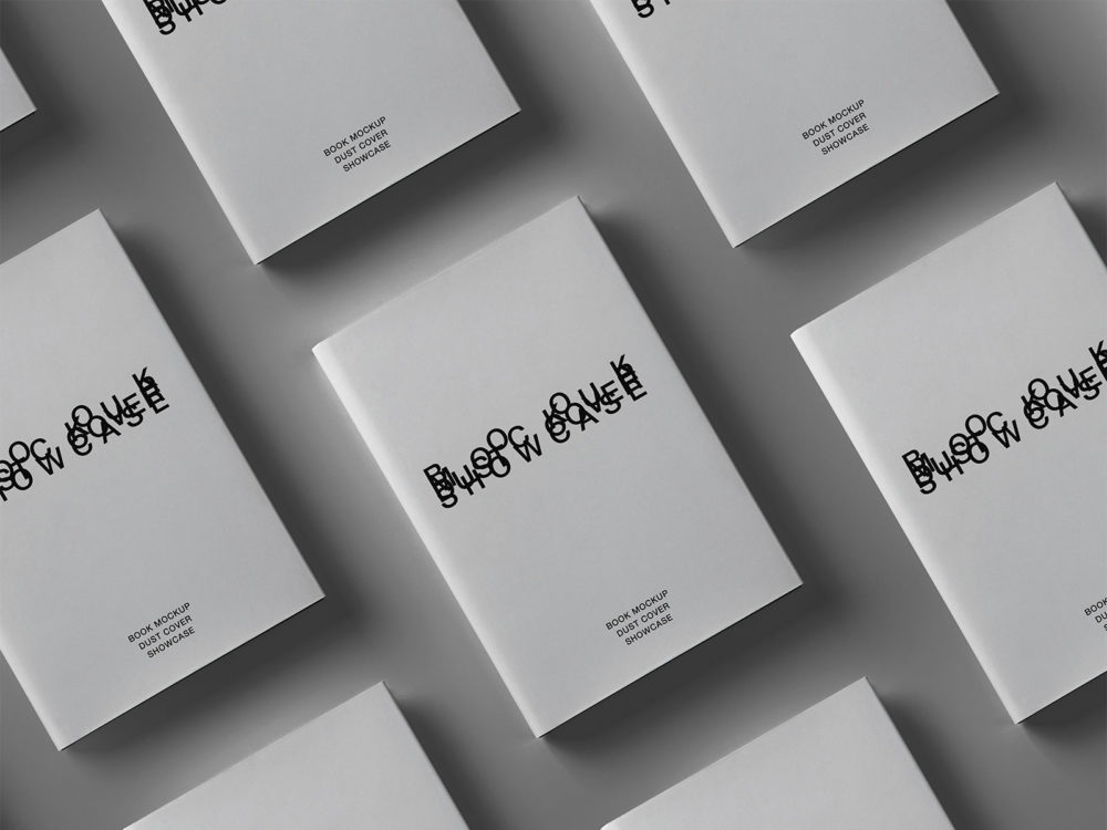 Free Book Mockup Dust Cover Showcase