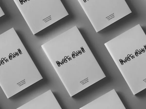 Free Book Mockup Dust Cover Showcase