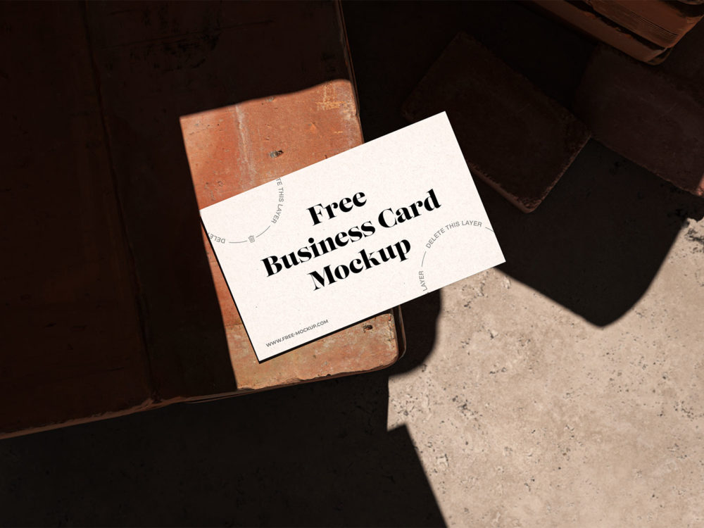 Free Business Card Mockup