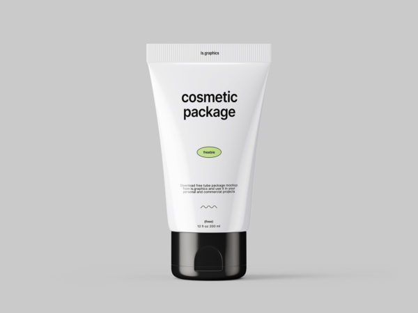 Free Cosmetic Tube Mockup PSD