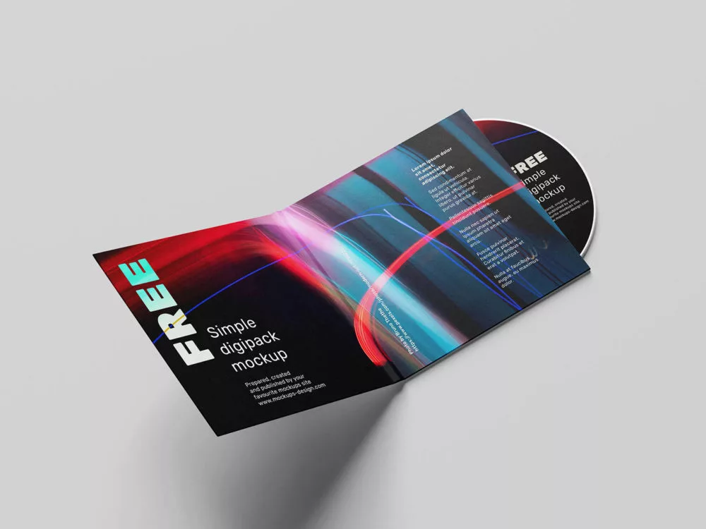 Free Digipack CD Mockup