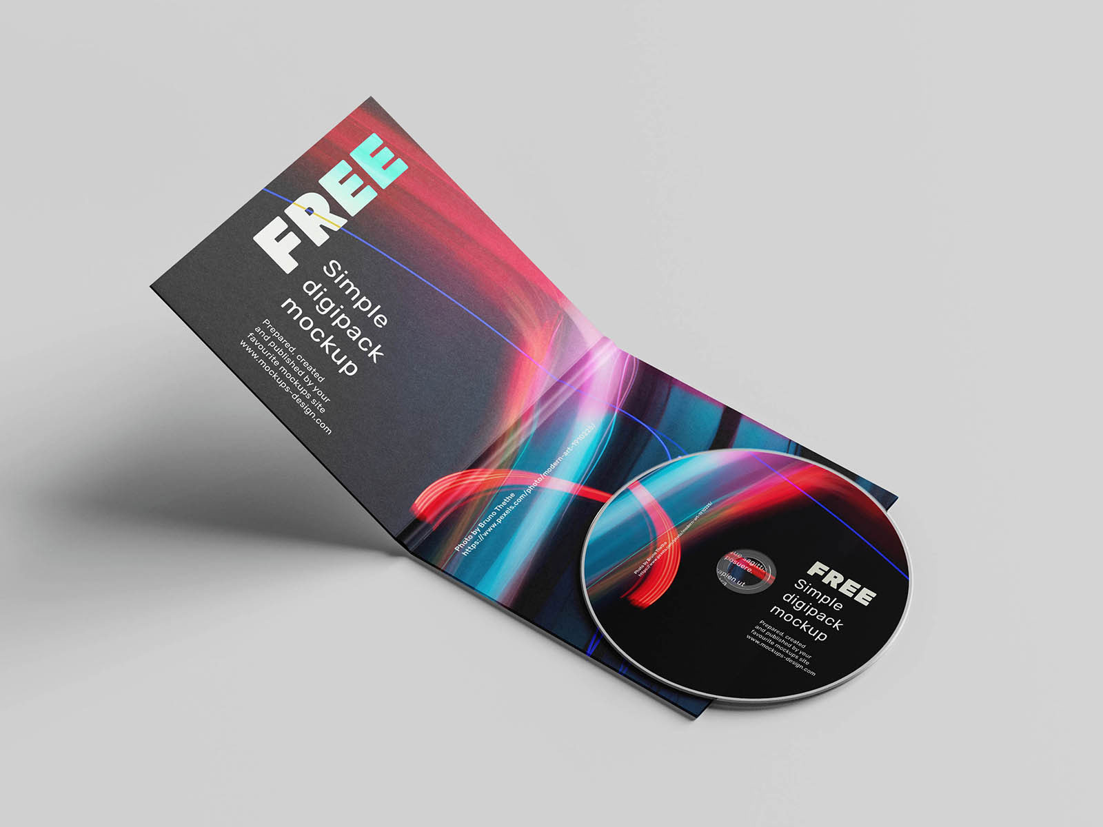 digipack cd mockup free