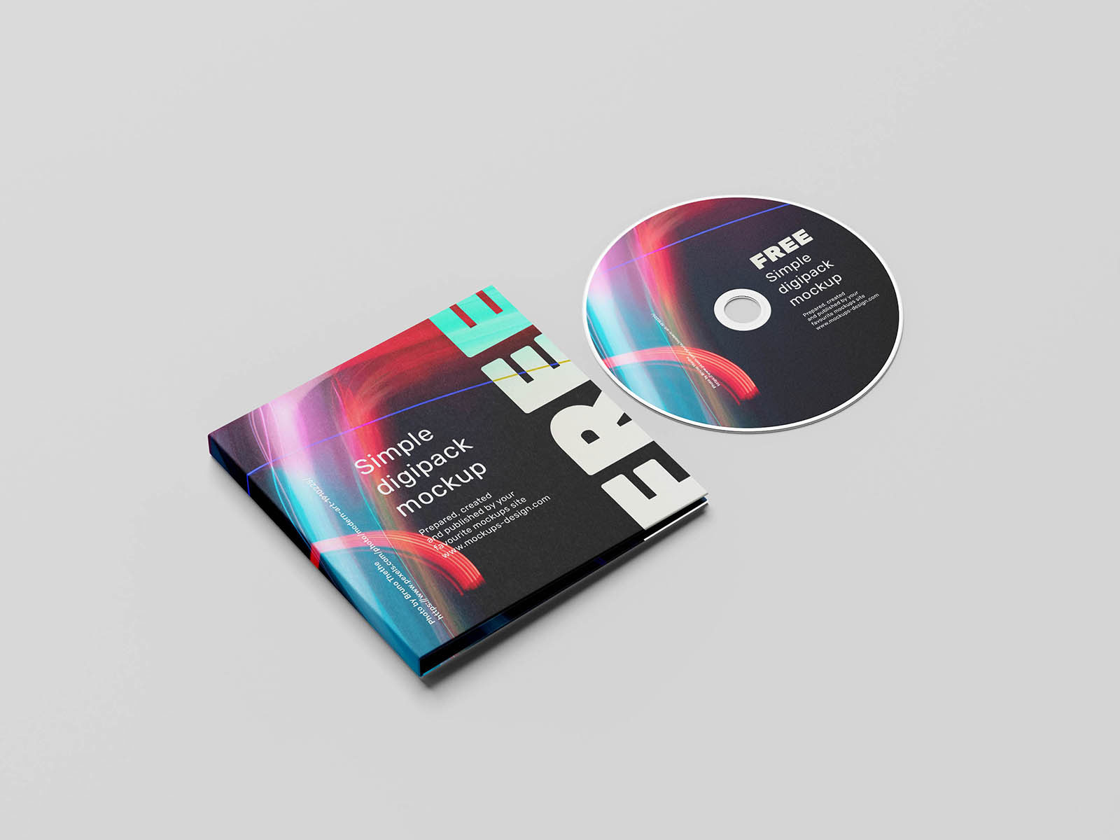 Free Digipack CD Mockup