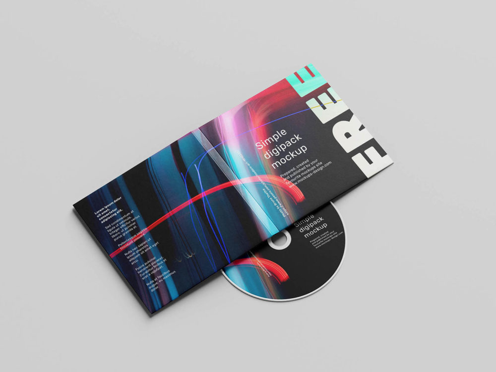 Free Digipack CD Mockup
