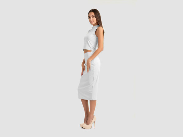 Free Elegant Skirt Suit Mockup Free Demo