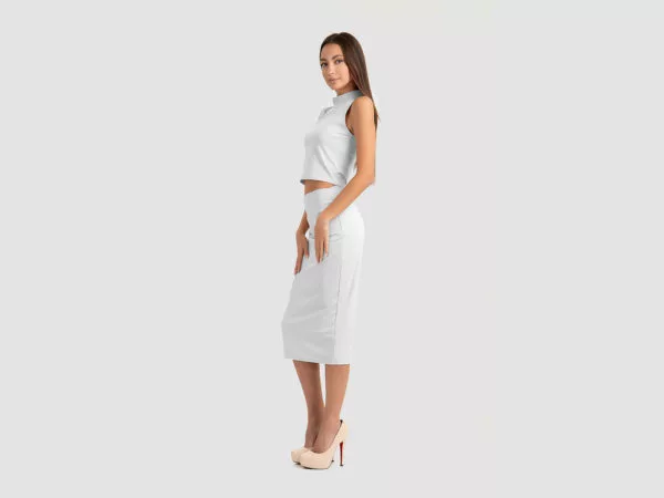 Elegant Skirt Suit Mockup Demo