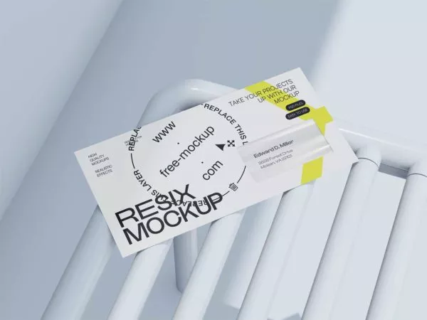 Envelope with Window Mockup