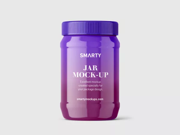 Glossy Jar Mockup