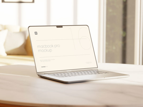 Free MacBook Pro Mockup PSD