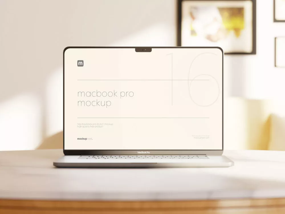 Free MacBook Pro Mockup PSD