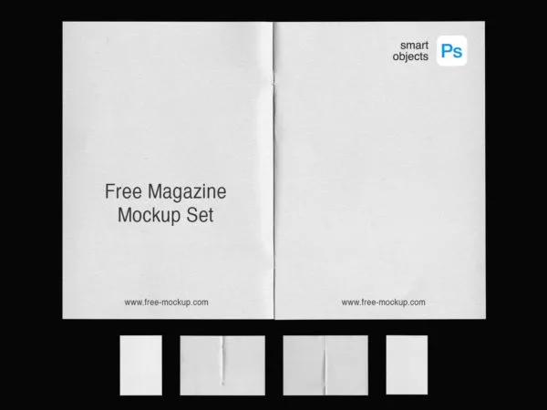 Magazine Mockup PSD Set