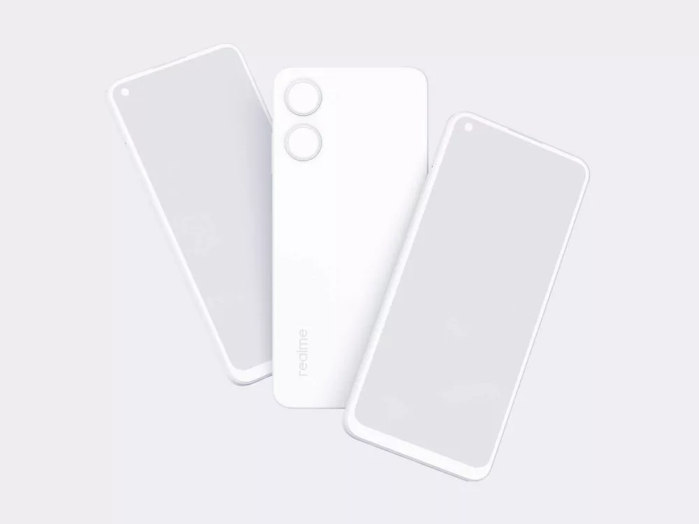 Free Realme 10 Android Smartphone Mockup